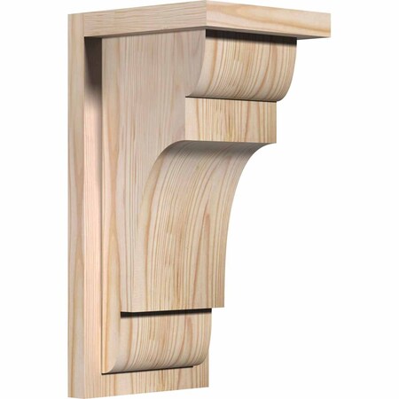Ekena Millwork New Brighton Smooth Corbel w/Backplate, Douglas Fir, 7 1/2"W x 8"D x 16"H COR08X08X16NEB01SDF
